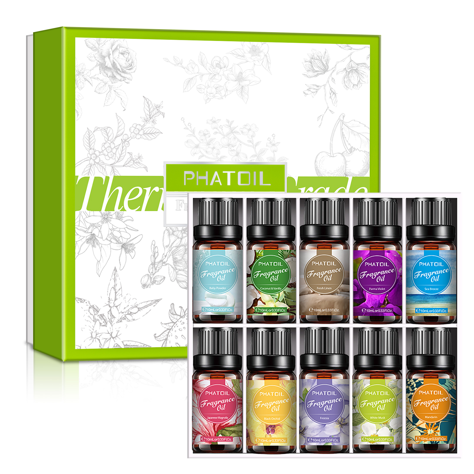 Musk White Oil - PHATOIL 10PCS Fragrance Oil Set -10ml