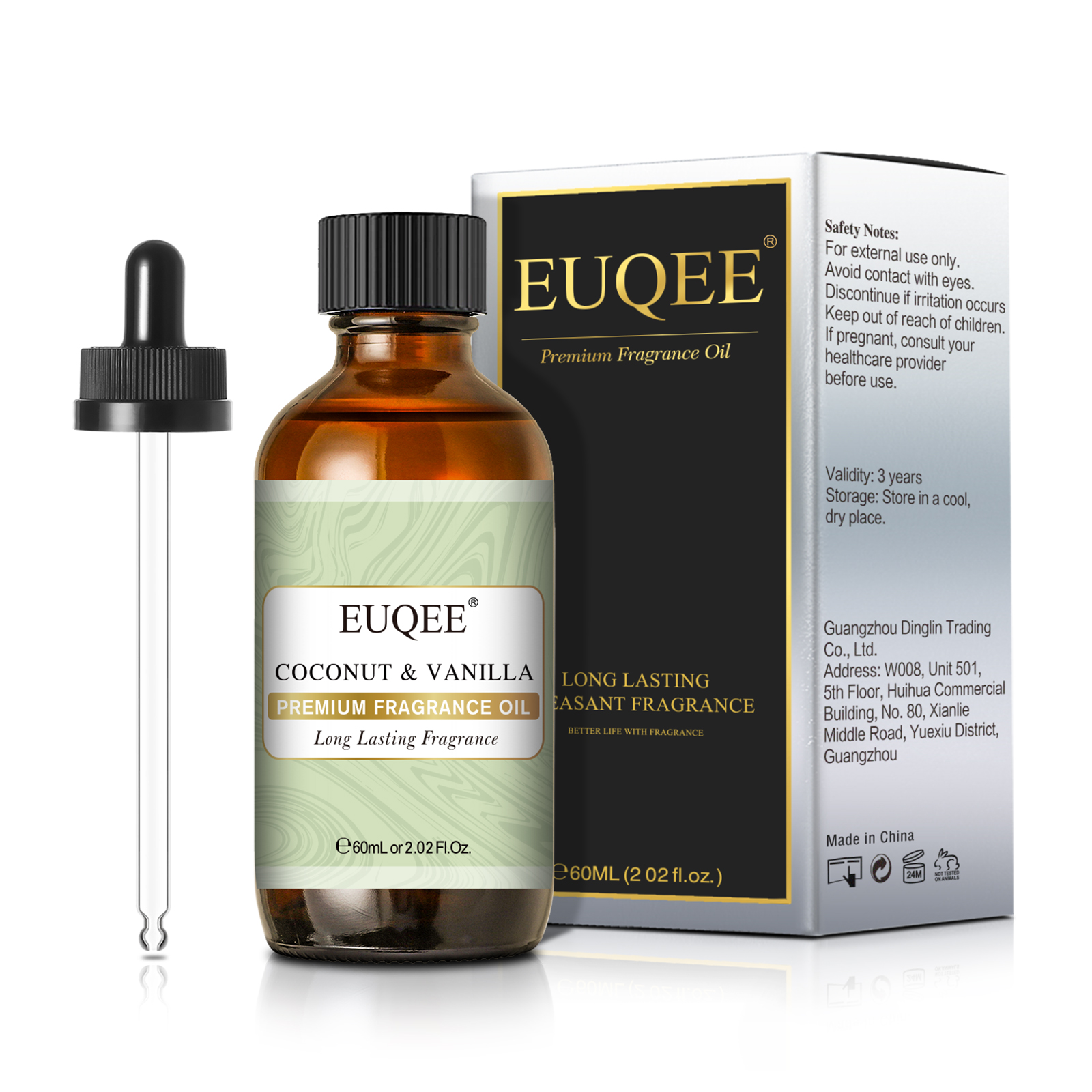 EUQEE 60ML Premium Fragrance O – Musk White Oil recenzja i cena