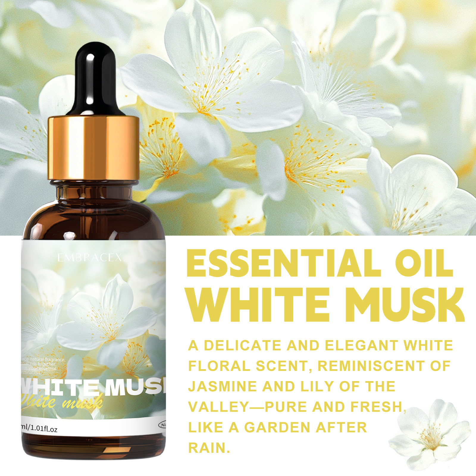30ml White Musk Essential Oil  – Musk White Oil recenzja i cena