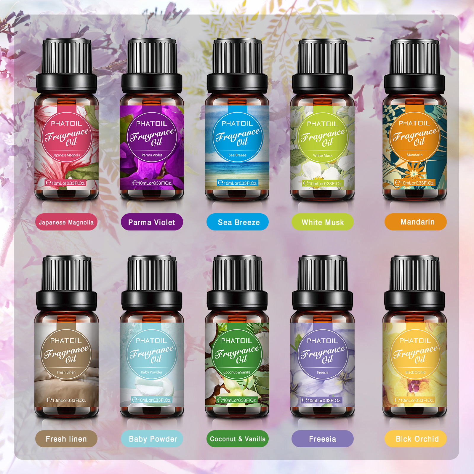 PHATOIL 10PCS Fragrance Oil Se – Musk White Oil recenzja i cena